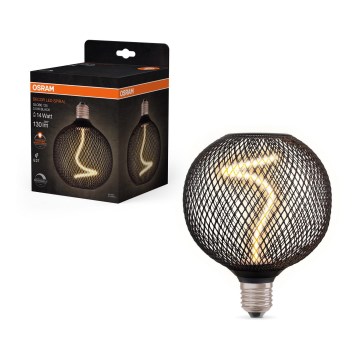 LED Zatemnitvena žarnica DECOR FILAMENT G125 E27/3,5W/230V 1800K črna - Osram