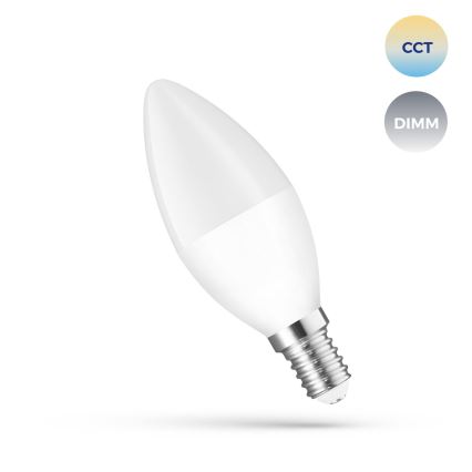 LED Zatemnitvena žarnica E14/5W/230V 2700-6500K Wi-Fi Tuya