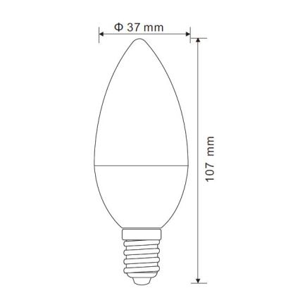 LED Zatemnitvena žarnica E14/5W/230V 3000K - Globo