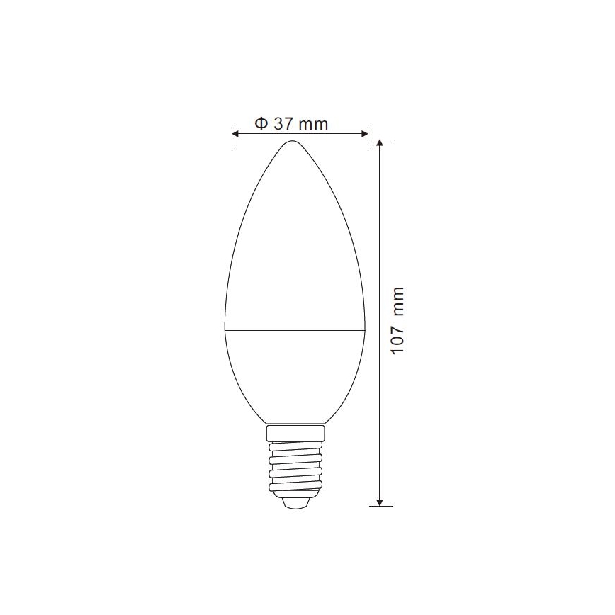 LED Zatemnitvena žarnica E14/5W/230V 3000K - Globo
