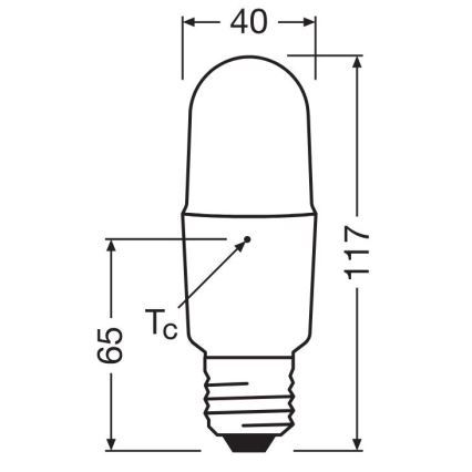 LED Zatemnitvena žarnica E27/11W/230V 2700K CRI 90 - Osram