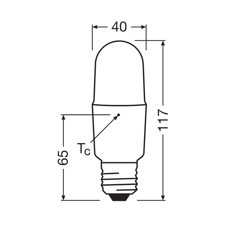 LED Zatemnitvena žarnica E27/11W/230V 2700K CRI 90 - Osram