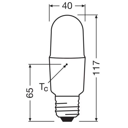 LED Zatemnitvena žarnica E27/11W/230V 6500K CRI 90 - Osram