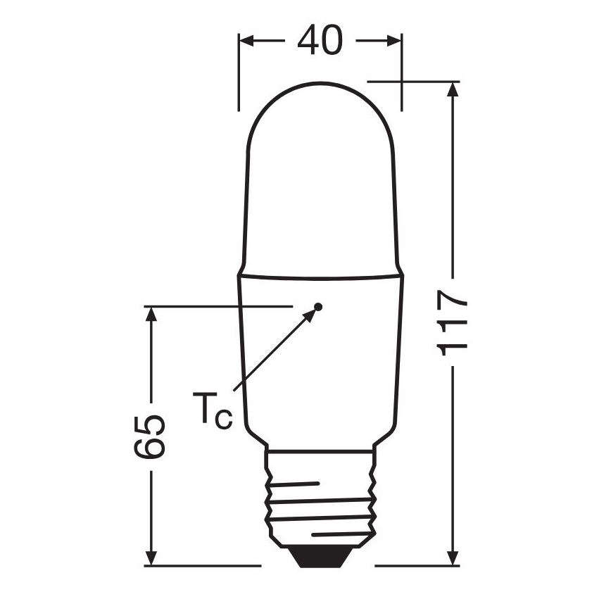LED Zatemnitvena žarnica E27/11W/230V 6500K CRI 90 - Osram