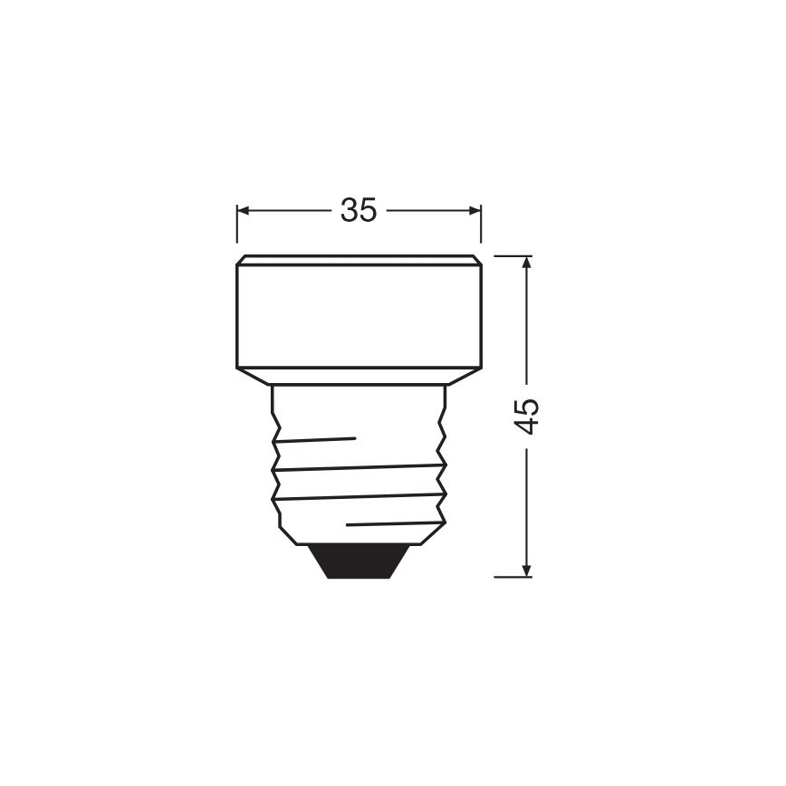 LED Zatemnitvena žarnica E27/3,5W/230V 4000K - Osram