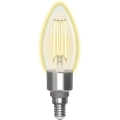 LED Zatemnitvena žarnica FILAMENT C35 E14/4,5W/230V 2700-6500K Wi-Fi - Aigostar