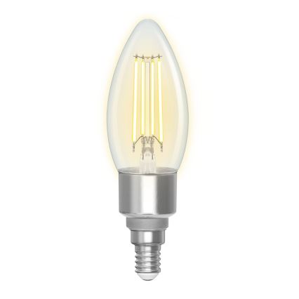 LED Zatemnitvena žarnica FILAMENT C35 E14/4,5W/230V 2700-6500K Wi-Fi - Aigostar