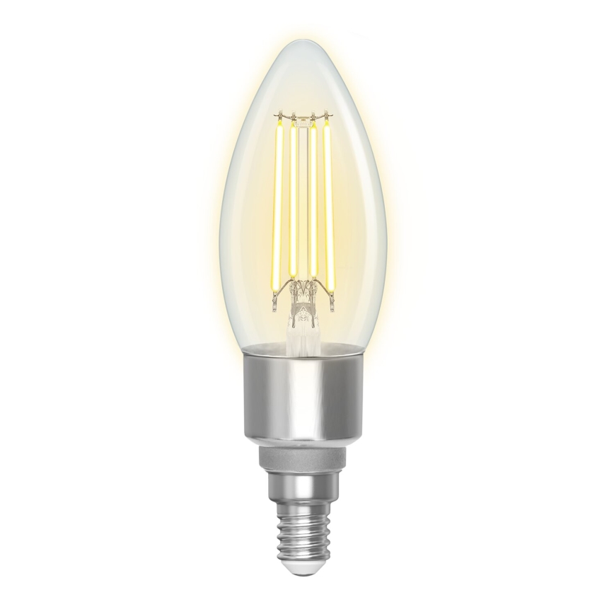 LED Zatemnitvena žarnica FILAMENT C35 E14/4,5W/230V 2700-6500K Wi-Fi - Aigostar