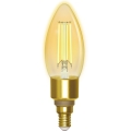 LED Zatemnitvena žarnica FILAMENT C35 E14/4,5W/230V 2700-6500K Wi-Fi - Aigostar