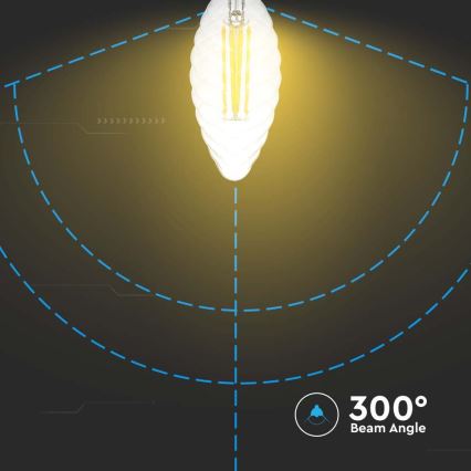 LED Zatemnitvena žarnica FILAMENT E14/4W/230V 3000K