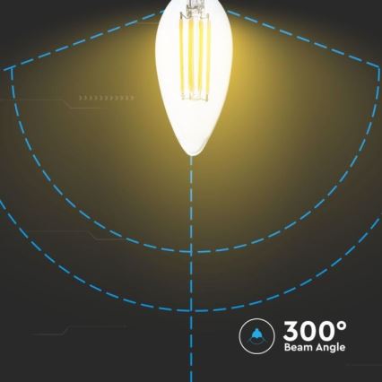 LED Zatemnitvena žarnica FILAMENT E14/4W/230V 3000K