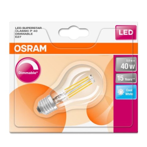 LED Zatemnitvena žarnica FILAMENT E27/5W/230V - Osram
