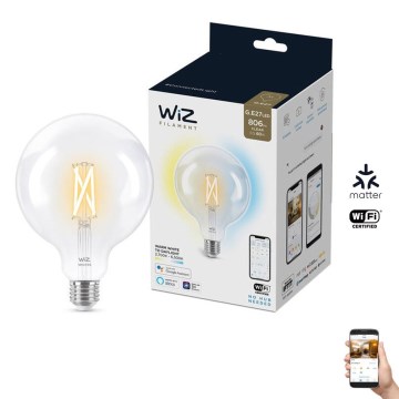 LED Zatemnitvena žarnica FILAMENT G125 E27/7W/230V 2700-6500K CRI 90 Wi-Fi - WiZ