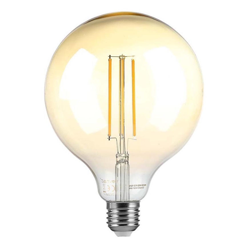 LED Zatemnitvena žarnica FILAMENT G125 E27/8W/230V 2200K