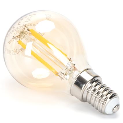 LED Zatemnitvena žarnica FILAMENT G45 E14/4W/230V 2200K - Aigostar