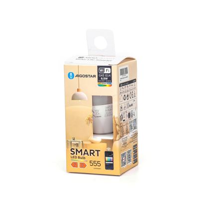 LED Zatemnitvena žarnica FILAMENT G45 E14/6,5W/230V 2700-6500K Wi-Fi - Aigostar
