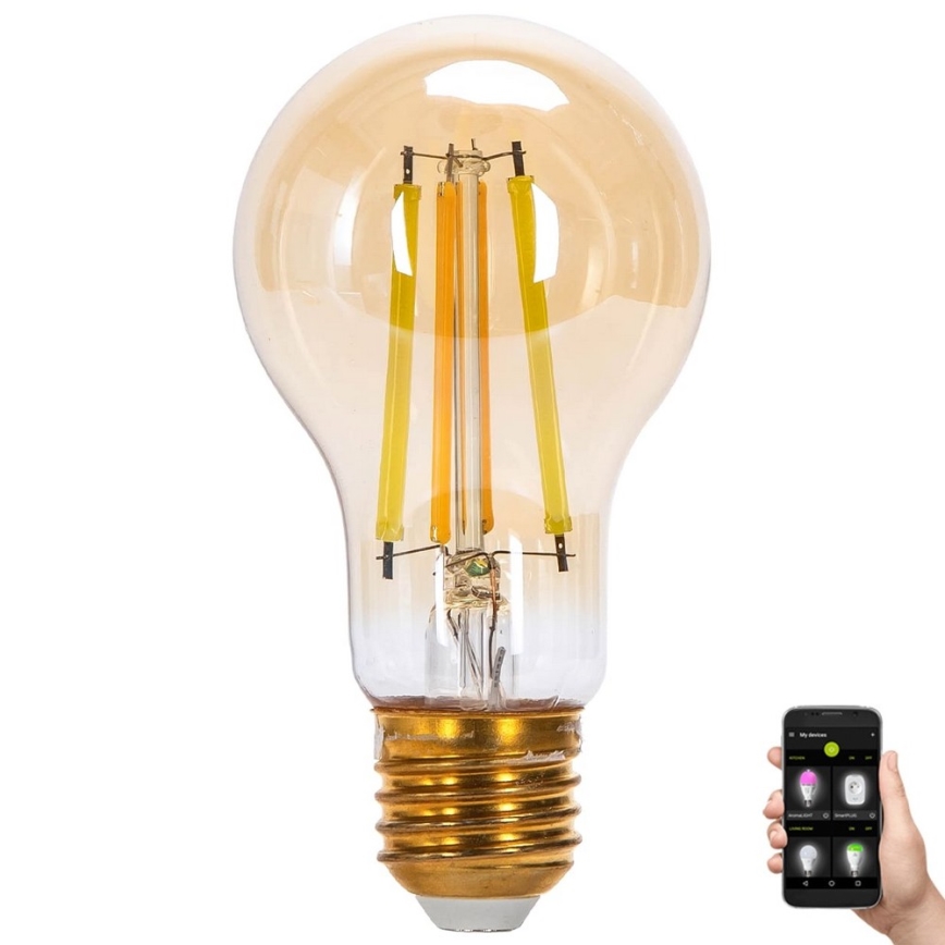 LED Zatemnitvena žarnica FILAMENT MESH Pametni A60 E27/6W/230V 2700-6500K - Aigostar