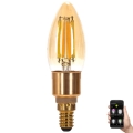 LED Zatemnitvena žarnica FILAMENT MESH Pametni C35 E14/4,5W/230V 2700-6500K - Aigostar