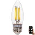 LED Zatemnitvena žarnica FILAMENT MESH Pametni C35 E27/4,5W/230V 2700-6500K - Aigostar