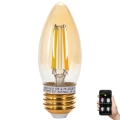 LED Zatemnitvena žarnica FILAMENT MESH Pametni C35 E27/4,5W/230V 2700-6500K - Aigostar