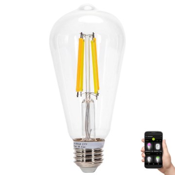 LED Zatemnitvena žarnica FILAMENT MESH Pametni ST64 E27/6W/230V 2700-6500K - Aigostar