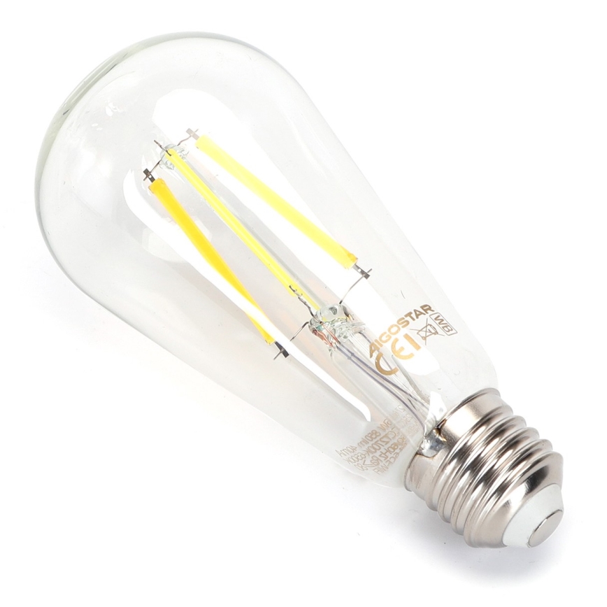 LED Zatemnitvena žarnica FILAMENT ST64 E27/6W/230V 2700-6500K Wi-Fi - Aigostar