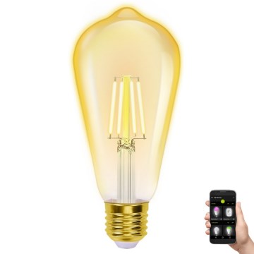 LED Zatemnitvena žarnica FILAMENT ST64 E27/6W/230V 2700-6500K Wi-Fi - Aigostar