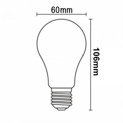 LED Zatemnitvena žarnica FILAMENT VINTAGE A60 E27/12W/230V 2000K