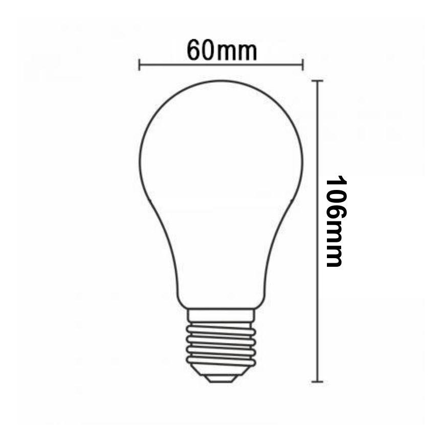 LED Zatemnitvena žarnica FILAMENT VINTAGE A60 E27/12W/230V 2000K
