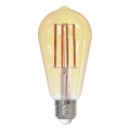 LED Zatemnitvena žarnica FILAMENT VINTAGE ST64 E27/12W/230V 2000K