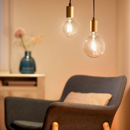 LED Zatemnitvena žarnica FILAMENT G125 E27/7W/230V 2700-6500K CRI 90 Wi-Fi - WiZ