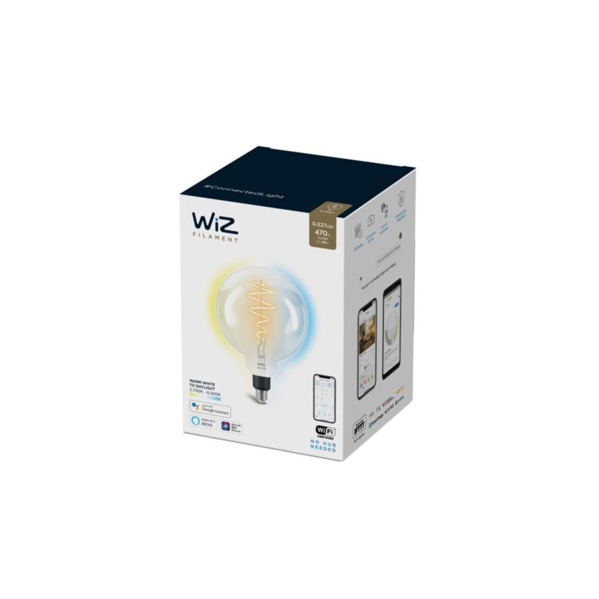 LED Zatemnitvena žarnica FILAMENT G200 E27/6,5W/230V 2700-6500K CRI 90 Wi-Fi - WiZ