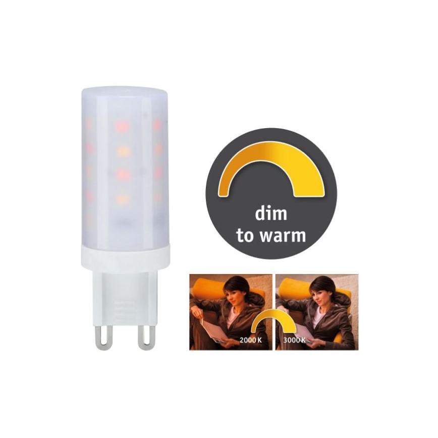 LED Zatemnitvena žarnica G9/4W/230V 2000-3000K - Paulmann 28819