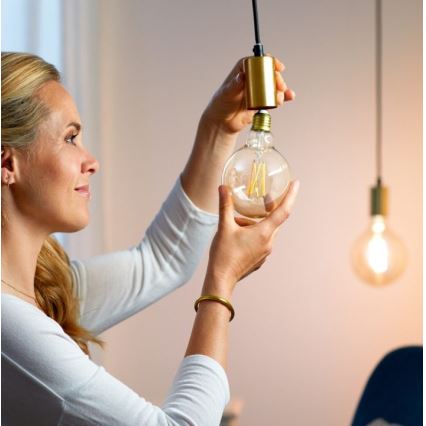 LED Zatemnitvena žarnica FILAMENT G95 E27/6,7W/230V 2700-6500K CRI 90 Wi-Fi - WiZ