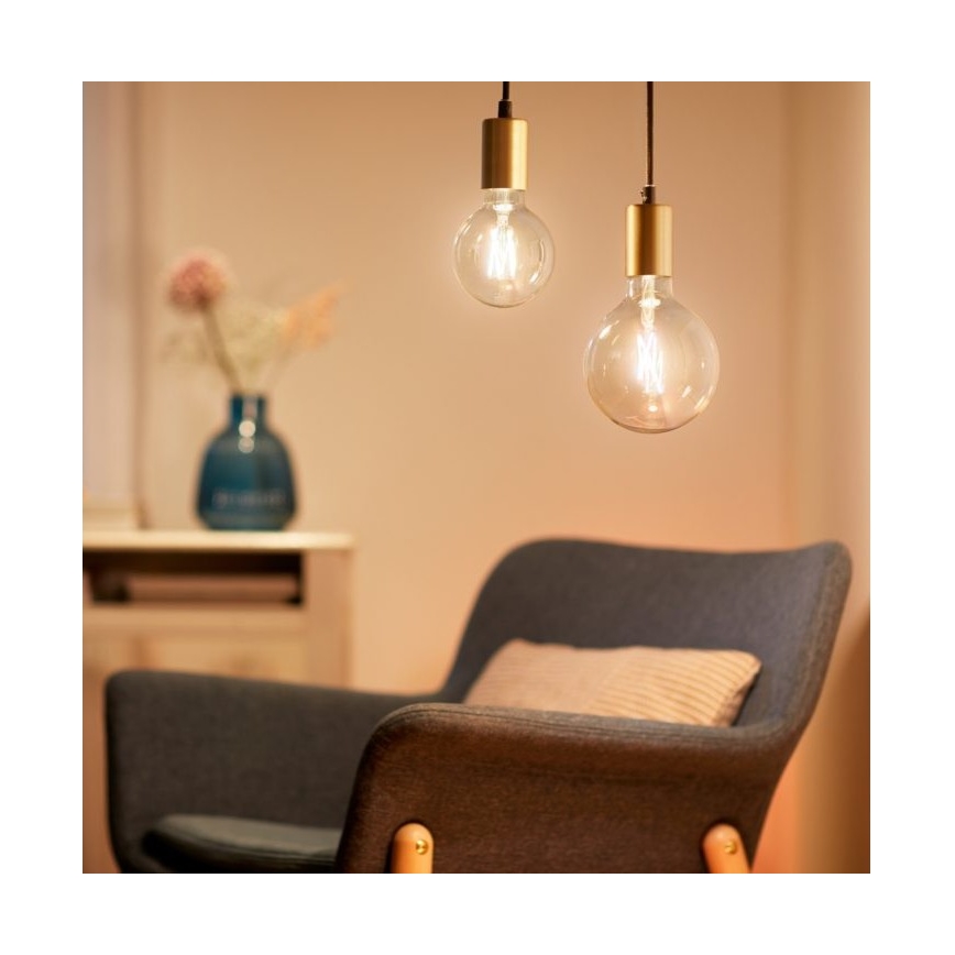 LED Zatemnitvena žarnica FILAMENT G95 E27/6,7W/230V 2700-6500K CRI 90 Wi-Fi - WiZ