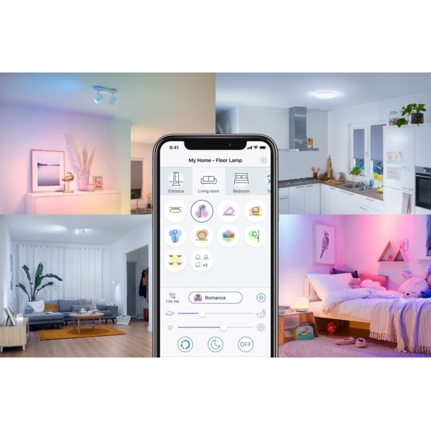LED Zatemnitvena žarnica FILAMENT G95 E27/6,7W/230V 2700-6500K CRI 90 Wi-Fi - WiZ