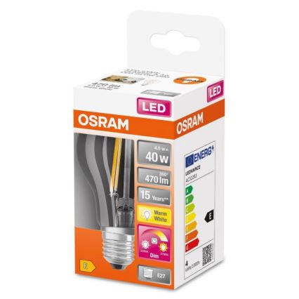 LED Zatemnitvena žarnica GLOW DIM A60 E27/4W/230V 2200-2700K - Osram