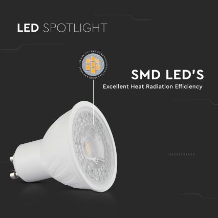 LED Zatemnitvena žarnica GU10/6W/230V 6500K 38°