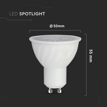 LED Zatemnitvena žarnica GU10/6W/230V 6500K 38°