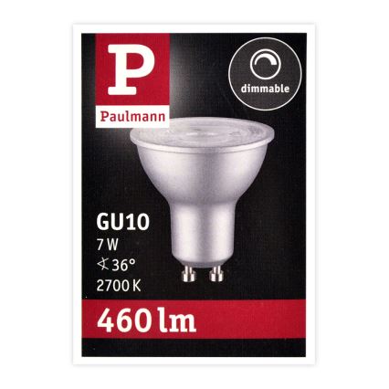 LED Zatemnitvena žarnica GU10/7W/230V 2700K - Paulmann 28753