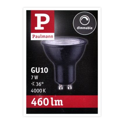 LED Zatemnitvena žarnica GU10/7W/230V 4000K - Paulmann 28754