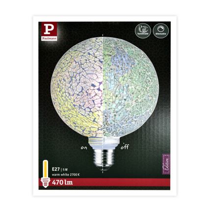 LED Zatemnitvena žarnica MOSAIC G125 E27/5W/230V 2700K - Paulmann 28745