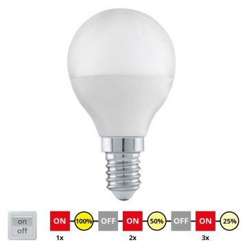 LED Zatemnitvena žarnica P45 E14/6W/230V 3000K - STEPDIMMING - Eglo 54835