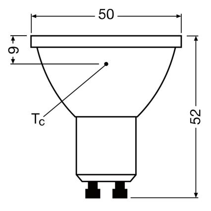 LED Zatemnitvena žarnica PAR16 GU10/3,7W/230V 4000K CRI 90 - Osram