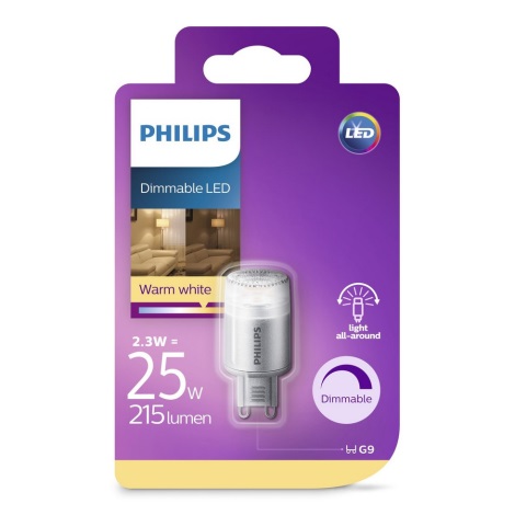 LED Zatemnitvena žarnica Philips G9/2,3W/230V 2700K