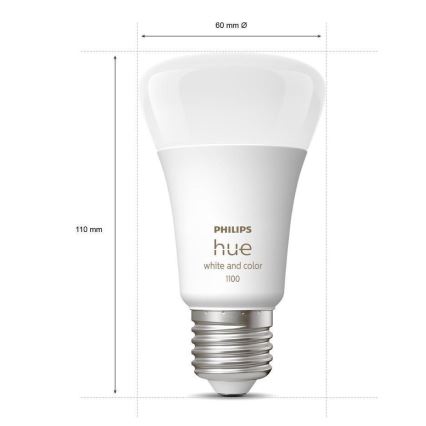 LED Zatemnitvena žarnica Philips Hue White And Color Ambiance A60 E27/9W/230V 2000-6500K