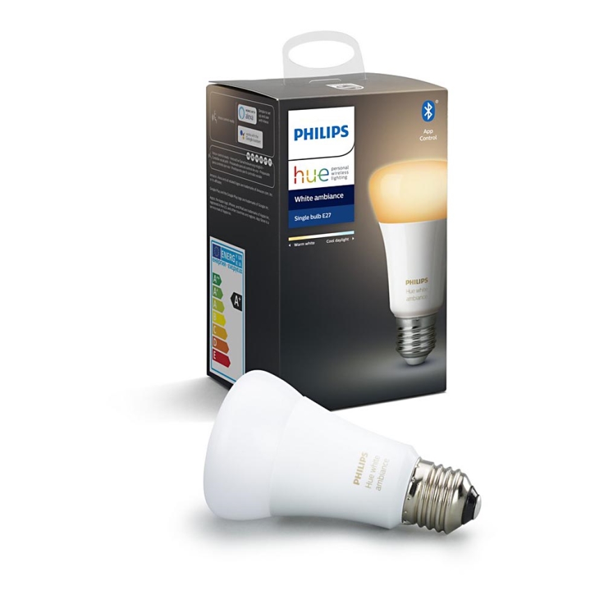 LED Zatemnitvena žarnica Philips Hue WHITE AMBIANCE 1xE27/8,5W/230V 2200-6500K