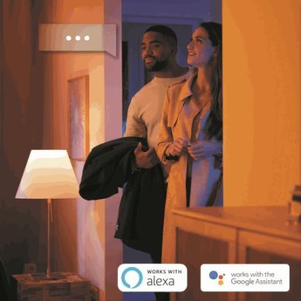 LED Zatemnitvena žarnica Philips Hue WHITE AMBIANCE 1xE27/8,5W/230V 2200-6500K + Daljinski upravljalnik