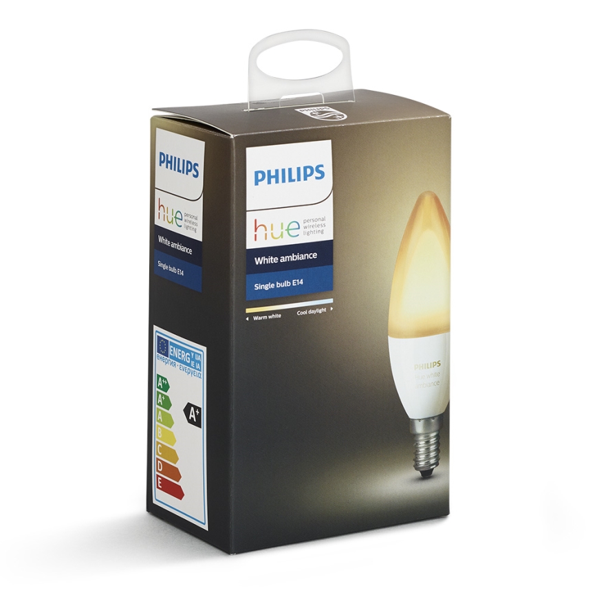 LED Zatemnitvena žarnica Philips HUE WHITE AMBIANCE E14/6W/230V