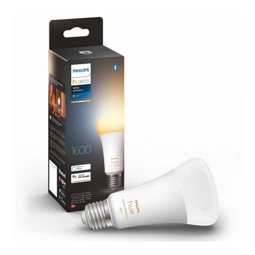 LED Zatemnitvena žarnica Philips Hue WHITE AMBIANCE E27/13W/230V 2200-6500K